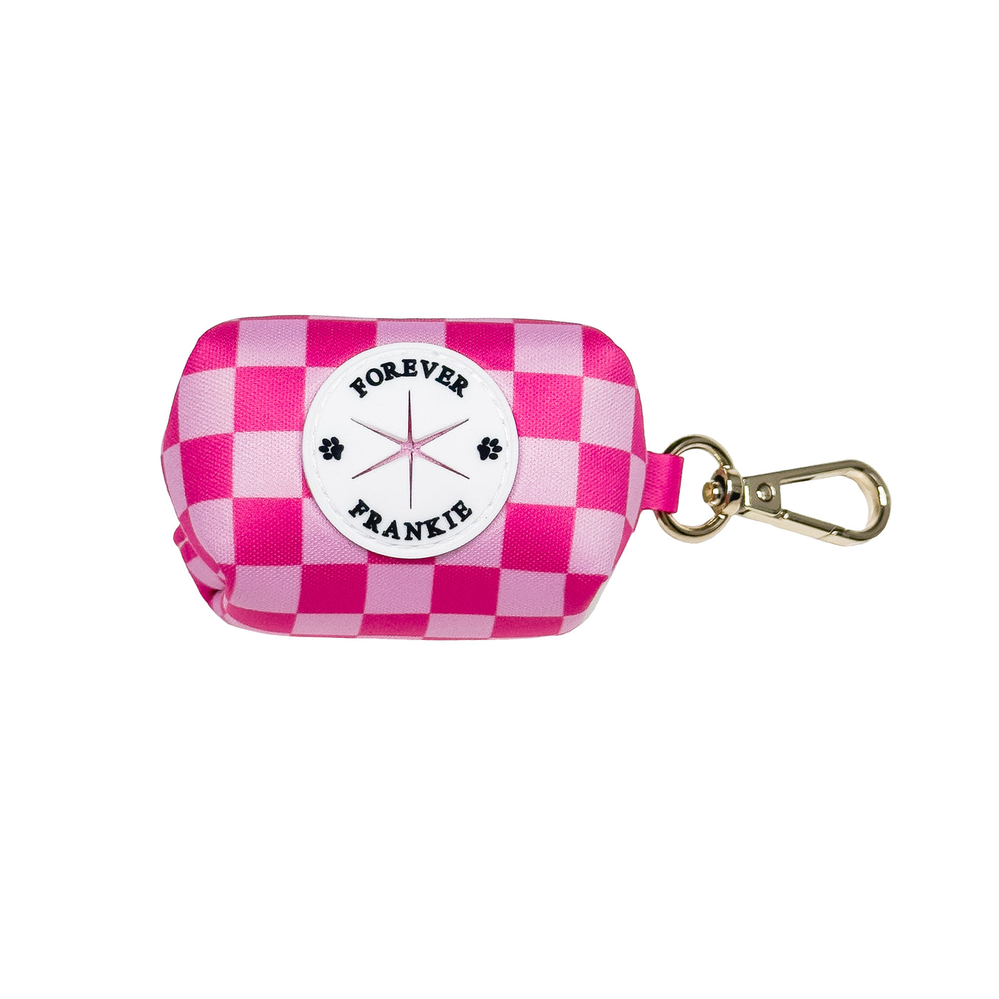 Pink Lemonade Check - Luxe Poop Bag Holder