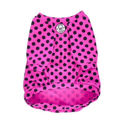 Pink Polka Dot - Sun & Sand Rashie UV 50+