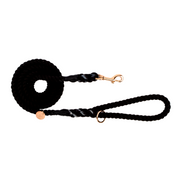 Midnight Black - Rope Dog Lead