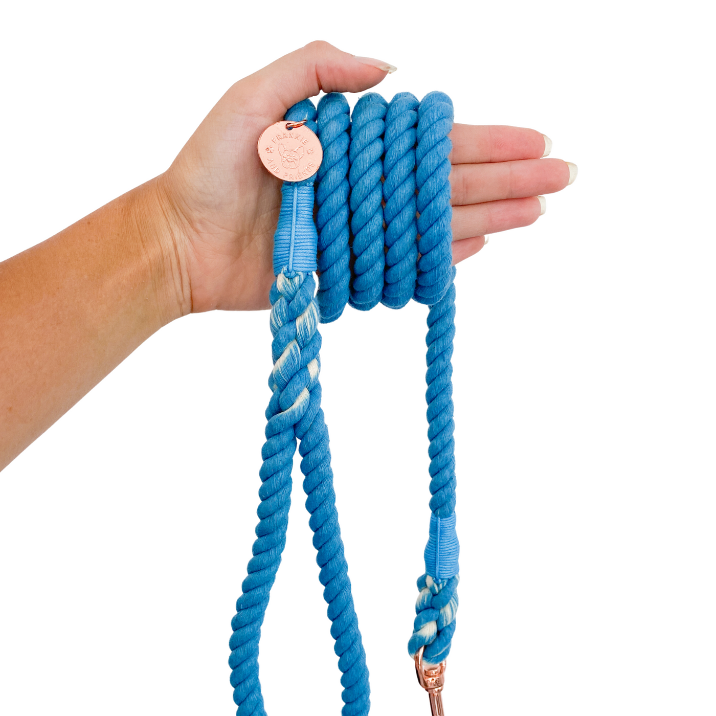 Ocean Blue - Rope Dog Lead
