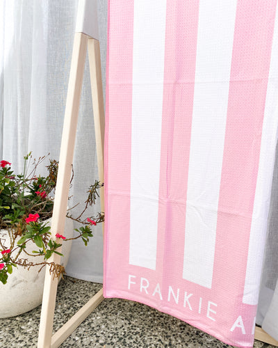 Pink Candy Stripe - Beach & Bath Towel