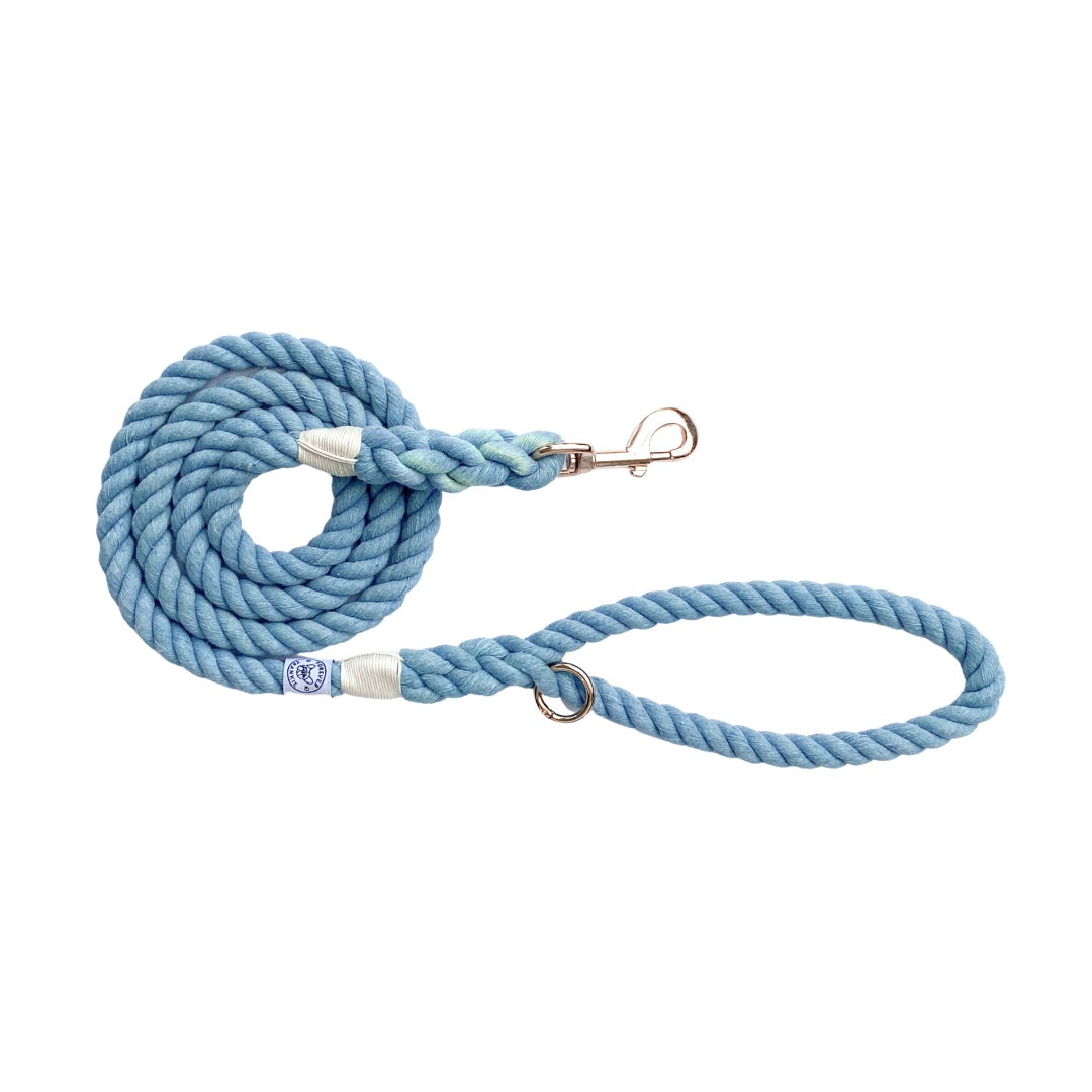 Denim Blue - Rope Dog Lead